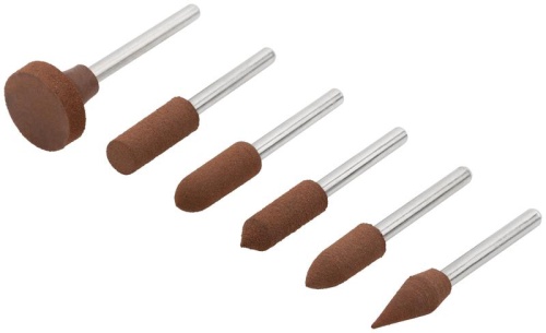 Насадка резиновая полировальная средней зернистости набор 6шт FIT 36922 фото 2