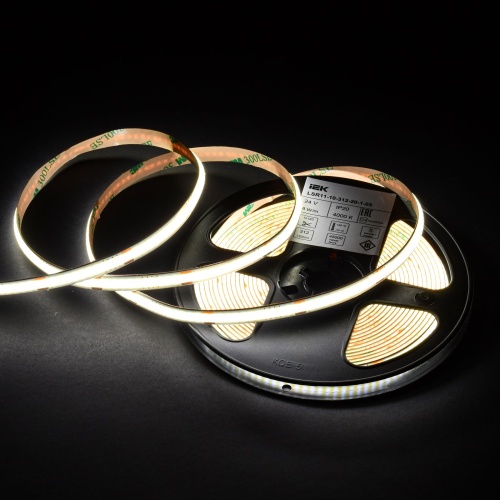 Лента LED 5м COB-312LED 8Вт/м IP20 8мм 24В 4000К IEK | код LSR11-10-312-20-1-05 | IEK фото 4 Лента LED 5м COB-312LED 8Вт/м IP20 8мм 24В 4000К IEK | код LSR11-10-312-20-1-05 | IEK фото 4