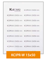 808 654, KCIPR-S 15X50, Маркировка для электрощитов и компонентов, Жесткие ПВХ, 15x50, Серебристый, Размер карты 116x165 мм | код 0.0.0.8.08654 | KLEMSAN