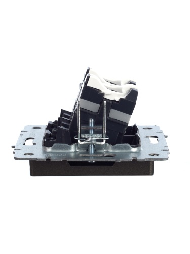 BRITE Розетка компьютерная двойная RJ45 кат.5E РК10-2-БрТБ темная бронза | код BR-K20-1-K45 | IEK фото 2