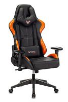 Кресло игровое Zombie VIKING 5 AERO черный/оранжевый эко.кожа с подголов. крестов. пластик | код 1364301 | ZOMBIE