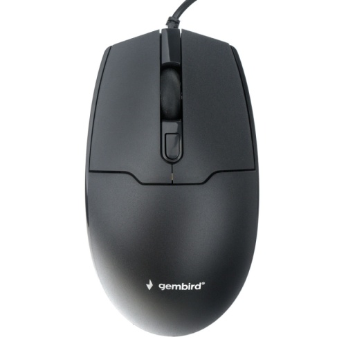 Мышь Gembird MOP-430, USB, черный, 3кн.+колесо-кнопка, 1600DPI, кабель 1.5 м | код MOP-430 | Gembird