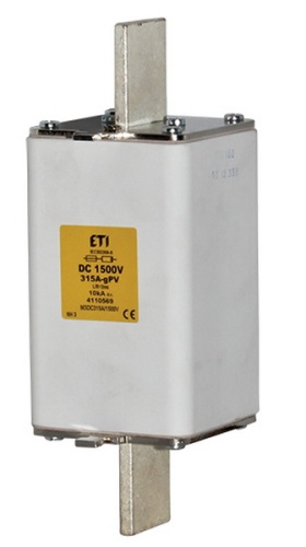 Предохранитель NH-3L gPV 315A 1500V DC (L/R=2ms) | код 004110569 | ETI
