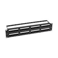 Панель коммутационная с кабельными органайзерами 19, 2U, 48 портов, UTP, RJ-45, CAT 5e REXANT PRO | код 02-0032 | REXANT