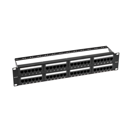 Панель коммутационная с кабельными органайзерами 19, 2U, 48 портов, UTP, RJ-45, CAT 5e REXANT PRO | код 02-0032 | REXANT