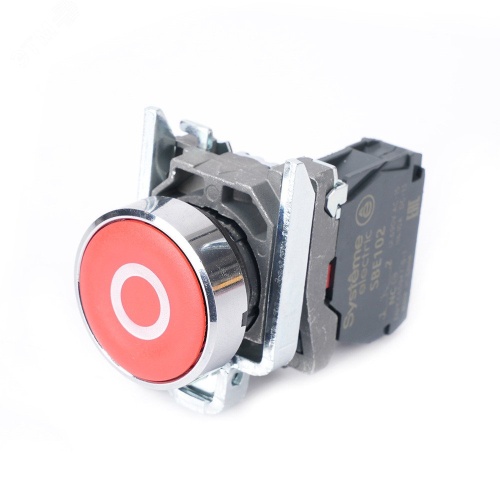 Кнопка SB4 в сборе модульная 22мм красная металл 1НЗ с маркировкой О | код SB4BA4322 | Systeme Electric Кнопка SB4 в сборе модульная 22мм красная металл 1НЗ с маркировкой О | код SB4BA4322 | Systeme Electric