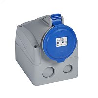 Розетка накладная 32А 3К+H+З 230В IP44 | код 555256 | Legrand