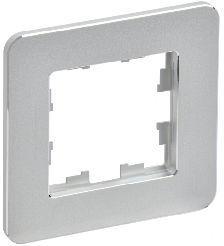 BRITE Рамка 1-мест. РУ-1-1-Бр металл алюм. RE IEK | код BR-M12-M-01-K47 | IEK