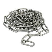 Цепь DIN763 5мм длиннозвенная оцинкованная (5м) | код 127863 | Tech-KREP