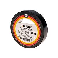 Изолента ПВХ 0.13х15мм 20м черн. | код. KR-09-2606 | Kranz