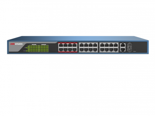Коммутатор POE 4 RJ45 100M PoE с грозозащитой 6кВ | код 301801345 | Hikvision