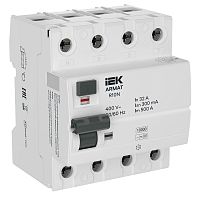 ARMAT ВДТ R10N 4P 32А 300мА тип B IEK | код AR-R10N-4-032B300 | IEK