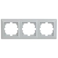 Рамка на 3 поста, СУ, Solo, белый, 4-503-01 | код Б0043417 | ЭРА
