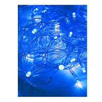Гирлянда светодиодная 80LED син. прозр. провод 8.8м (7.3+1.5) 8 режимов мигания IP20 син. | код KOC_GIR80LED_B | КОСМОС