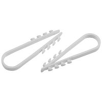 Дюбель-хомут для круглого кабеля 5-10 мм белый (100 штук) NO-224-222 | код Б0066284 | ЭРА