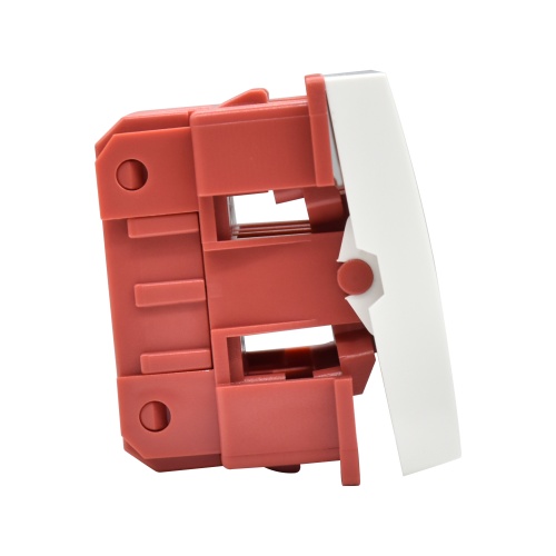 Выключатель проходной (переключатель) двухклавишный ВК4-22-00-П (на 2 модуля) ПРАЙМЕР белый | код CKK-40D-PD2-K01 | IEK фото 5