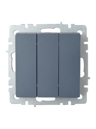 BRITE Выключатель 3-клавишный 10А ВС10-3-0-БрМ маренго | код BR-V30-0-10-K35 | IEK фото 4 BRITE Выключатель 3-клавишный 10А ВС10-3-0-БрМ маренго | код BR-V30-0-10-K35 | IEK фото 4