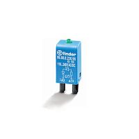 Модуль индикации и защиты, красный LED + варистор, 28...60В AC/DC | код 9980006008 | FINDER