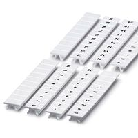 Маркировка для клемм, ширина 5 мм, L1,L2,L3,N,PE, вертикальная ориентация, 1шт.=полоса из 10 маркеров | код NUPUTUK-5-L1-PEV | DKC