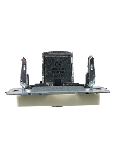 BRITE Розетка TV проходная РТВ10-0-БрКр бежевый | код BR-A10-P-K10 | IEK фото 5