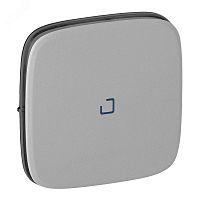 Valena ALLURE Лицевая панель для выключателя с индикацией, алюминий | код 755087 | Legrand