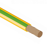 Провод силовой ПуГП нг(А)HF 1х4 желто-зеленый(100м) ТРТС | код БП-00012787 | ЭлПром