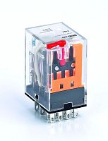 Реле промежуточное ПР-102 3А 230В AC 4 конт. с LED-индикацией и TEST фукц. | код. 23831DEK | DEKraft