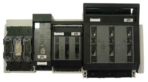 Держатель предохр. PTV-B 1 3p M10 BOTTOM (ниж. подкл.) | код 001696037 | ETI