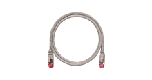 Шнур коммутационный NIKOMAX S/FTP 4 пары, Кат.6a (Класс Ea), 500МГц, 2хRJ45/8P8C, T568B, заливной, с защитой защелки, многожильный, BC (чистая медь), 26AWG (7х0,165мм), PVC нг(А), серый, 7,5м | код NMC-PC4SA55B-075-GY | NIKOMAX