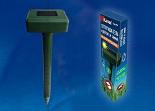 Устройство для отпугивания кротов и змей UDR-S50 SOL GREEN , на солнечной батарее. Изменяющаяся частота вибрации. Аккумулятор в/к. IP44. | код UL-00000854 | UNIEL
