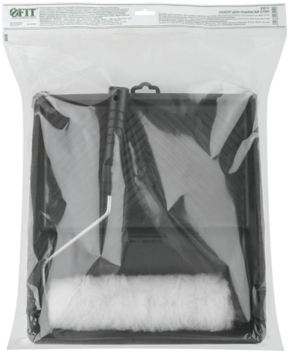 Набор для покраски стен (ванночка 350х330мм+валик иск.мех 250мм) FIT 03010 фото 3