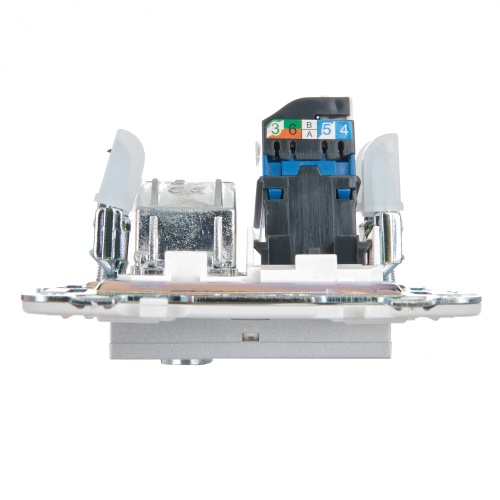 SKANDY Роз. двойная TV+RJ45 кат.6E SK-A15S сереб. IEK | код SK-AK20-2-K23 | IEK фото 5