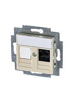Розетка компьютерная Levit RJ45 кат.5E с заглушкой сл. кость | код 2CHH295117A6017 | ABB
