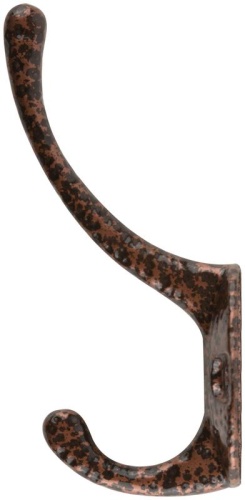 Крючок-вешалка двойн. антик медь 66872 фото 3