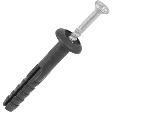 Дюбель-гвоздь полипр. гриб. 6х60 (100 шт) - пакет ECOPLAST | код 154321 | Tech-KREP