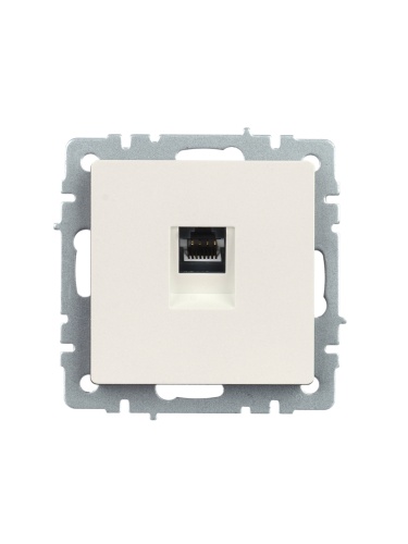 BRITE Розетка компьютерная RJ45 кат.5E РК10-БрЖ жемчуг | код BR-K10-1-K36 | IEK фото 4