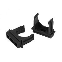 Крепеж-клипса (черный) для трубы d 25мм (100/1300/45500) | код Б0044177 | ЭРА