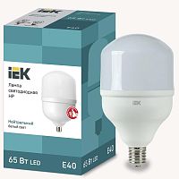 Лампа светодиодная HP 65Вт 230В 4000К E40 | код. LLE-HP-65-230-40-E40 | IEK