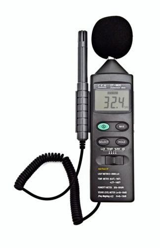 DT-8820 Многофункциональный тестер окружающей среды 4 в 1 (без поверки) | код 480700 | CEM