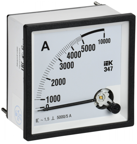 Амперметр Э47 5000/5А кл. точн. 1,5 96х96мм IEK | код IPA20-6-5000-E | IEK