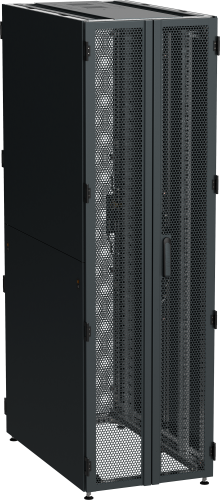 ITK by ZPAS Шкаф серверный 19" 45U 600х1000мм двухстворчатые перфорированные двери черный РФ | код ZP05-45U-0610-P2P-R | IEK фото 2