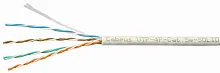 Витая пара (U/UTP). категория 5e. 4 пары (24 AWG). одножильный. серый. LSZH. нг(А)-HF. (305 м). системная гарантия 25 лет. | код UTP-4P-Cat.5e-SOLID-LSZH-GY | Cabeus