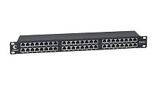 Cabeus PLHD-48-Cat.5e-SH-Dual IDC-1U Патч-панель высокой плотности 19 Высота (1U), 48 портов RJ-45, категория 5e, полностью экранированная, Dual IDC | код 8890c | Cabeus