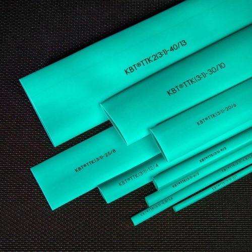 Трубка термоусадочная клеевая ТТК(3:1)-4.8/1.6 зел. (уп.10м) КВТ 102430 фото 4