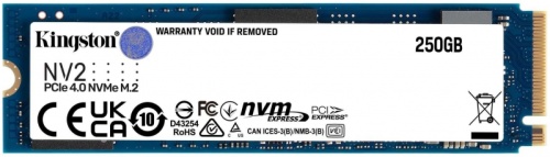 Накопитель SSD Kingston PCIe 4.0 x4 250GB SNV2S/250G NV2 M.2 2280 | код 1848455 | Kingston