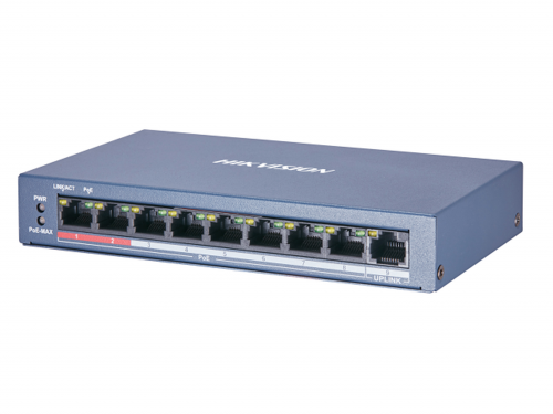 Коммутатор PoE неуправляемый (DS-3E0109P-E/M(B) | код 301801293 | Hikvision
