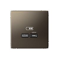 ARTGALLERY USB РОЗЕТКА тип-С 65Вт высокоскор.заряд. QC, PD, механизм, МОККО | код GAL000627 | Systeme Electric
