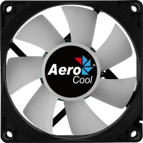 Вентилятор для корпуса Aerocool Frost 8 RGB 80х80x25 черный 3-pin 4-pin (Molex) 28дБ (FROST 8 FRGB MOLEX + 3P) Ret | код 1170436 | AEROCOOL