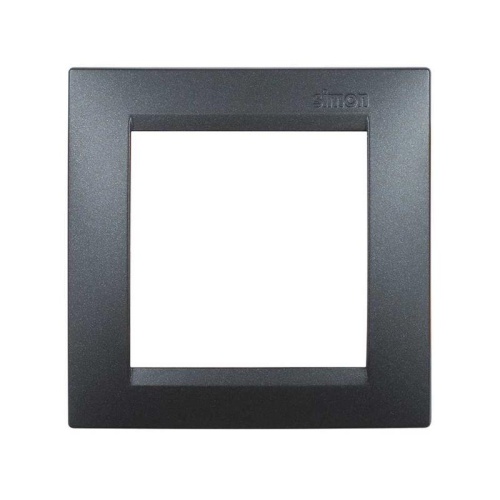 15 Рамка на 1 пост, графит | код 1500610-038 | Simon