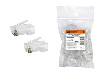 Разъем RJ-45 UTP для кабеля кат. 5Е, 8P8C (100шт) TDM | код SQ0561-0002| TDM